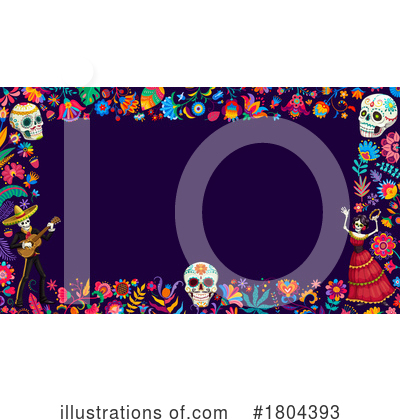 Royalty-Free (RF) Day Of The Dead Clipart Illustration by Vector Tradition SM - Stock Sample #1804393
