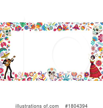 Royalty-Free (RF) Day Of The Dead Clipart Illustration by Vector Tradition SM - Stock Sample #1804394