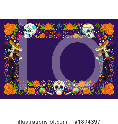 Royalty-Free (RF) Day Of The Dead Clipart Illustration by Vector Tradition SM - Stock Sample #1804397