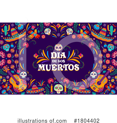 Royalty-Free (RF) Day Of The Dead Clipart Illustration by Vector Tradition SM - Stock Sample #1804402