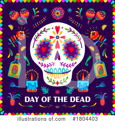 Royalty-Free (RF) Day Of The Dead Clipart Illustration by Vector Tradition SM - Stock Sample #1804403