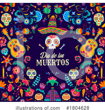 Royalty-Free (RF) Day Of The Dead Clipart Illustration by Vector Tradition SM - Stock Sample #1804628