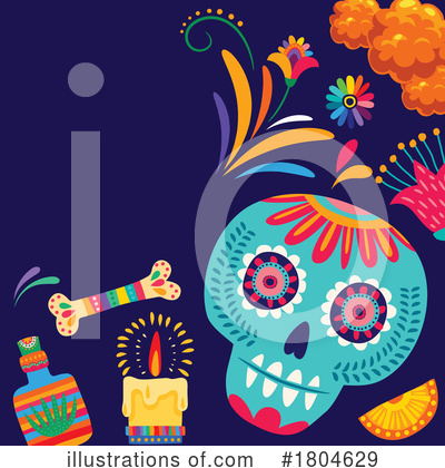 Royalty-Free (RF) Day Of The Dead Clipart Illustration by Vector Tradition SM - Stock Sample #1804629