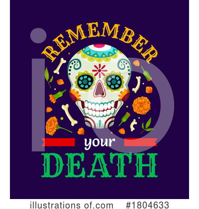 Royalty-Free (RF) Day Of The Dead Clipart Illustration by Vector Tradition SM - Stock Sample #1804633