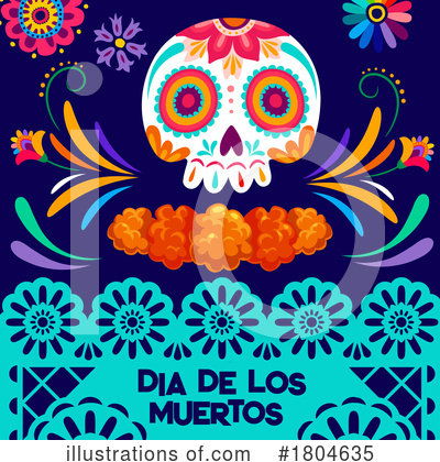 Royalty-Free (RF) Day Of The Dead Clipart Illustration by Vector Tradition SM - Stock Sample #1804635