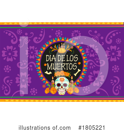 Royalty-Free (RF) Day Of The Dead Clipart Illustration by Vector Tradition SM - Stock Sample #1805221