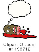 Decapitated Head Clipart #1196712 by lineartestpilot