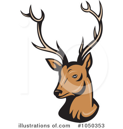 Royalty-Free (RF) Deer Clipart Illustration by patrimonio - Stock Sample #1050353