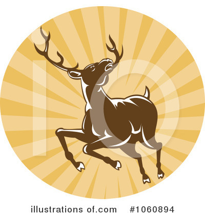 Royalty-Free (RF) Deer Clipart Illustration by patrimonio - Stock Sample #1060894