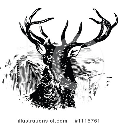 Deer Clipart #1115761 by Prawny Vintage