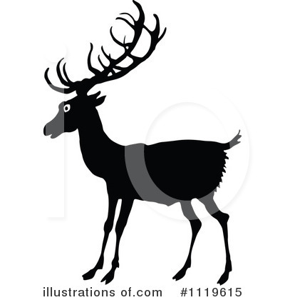 Deer Clipart #1119615 by Prawny Vintage