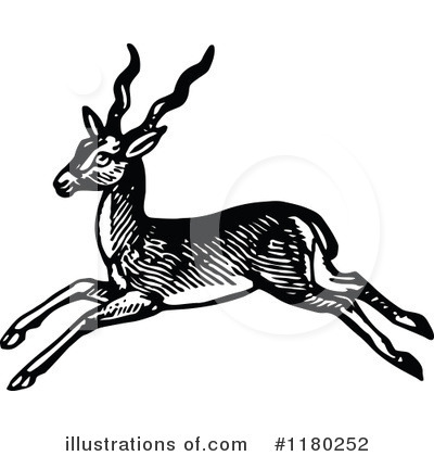 Royalty-Free (RF) Deer Clipart Illustration by Prawny Vintage - Stock Sample #1180252