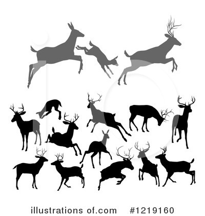 Stag Clipart #1219160 by AtStockIllustration