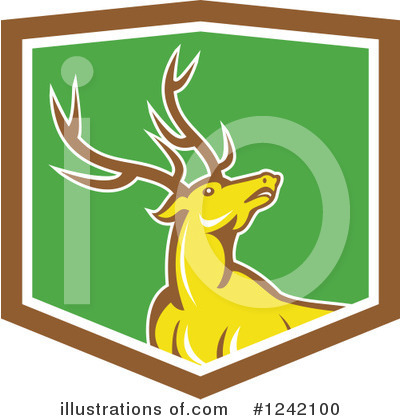 Royalty-Free (RF) Deer Clipart Illustration by patrimonio - Stock Sample #1242100