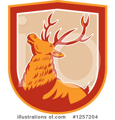 Royalty-Free (RF) Deer Clipart Illustration by patrimonio - Stock Sample #1257204