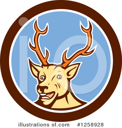 Royalty-Free (RF) Deer Clipart Illustration by patrimonio - Stock Sample #1258928