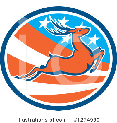 Royalty-Free (RF) Deer Clipart Illustration by patrimonio - Stock Sample #1274960