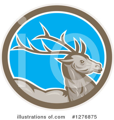 Royalty-Free (RF) Deer Clipart Illustration by patrimonio - Stock Sample #1276875