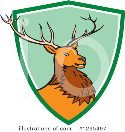 Royalty-Free (RF) Deer Clipart Illustration by patrimonio - Stock Sample #1295497