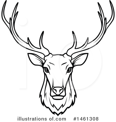 Royalty-Free (RF) Deer Clipart Illustration by Vector Tradition SM - Stock Sample #1461308