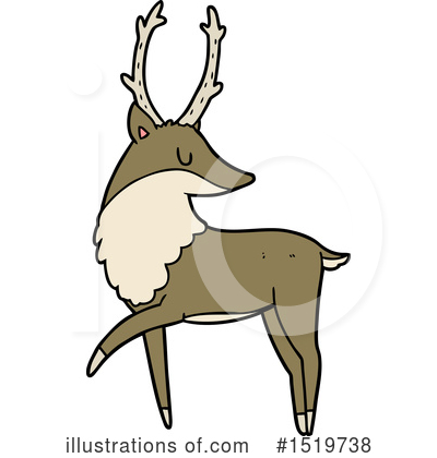 Royalty-Free (RF) Deer Clipart Illustration by lineartestpilot - Stock Sample #1519738