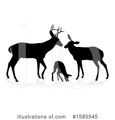 Royalty-Free (RF) Deer Clipart Illustration by AtStockIllustration - Stock Sample #1585545