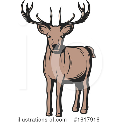 Royalty-Free (RF) Deer Clipart Illustration by Vector Tradition SM - Stock Sample #1617916