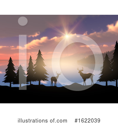 Deer Clipart #1622039 by KJ Pargeter