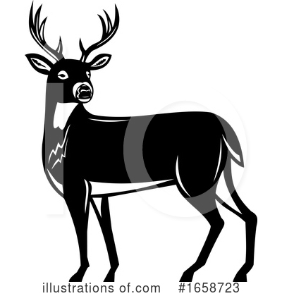 Royalty-Free (RF) Deer Clipart Illustration by patrimonio - Stock Sample #1658723