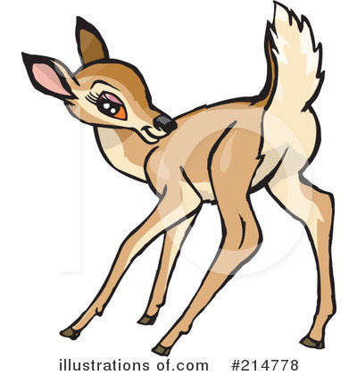 Royalty-Free (RF) Deer Clipart Illustration by Dennis Holmes Designs - Stock Sample #214778