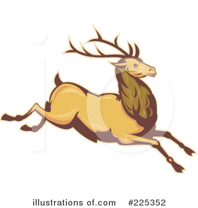 Royalty-Free (RF) Deer Clipart Illustration by patrimonio - Stock Sample #225352