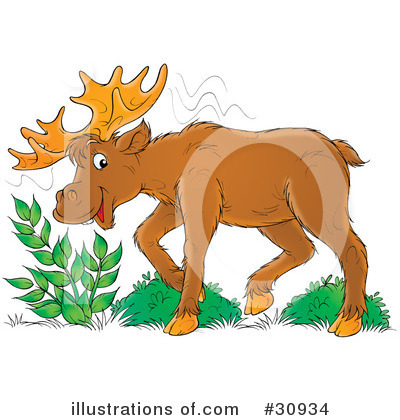 Royalty-Free (RF) Deer Clipart Illustration by Alex Bannykh - Stock Sample #30934
