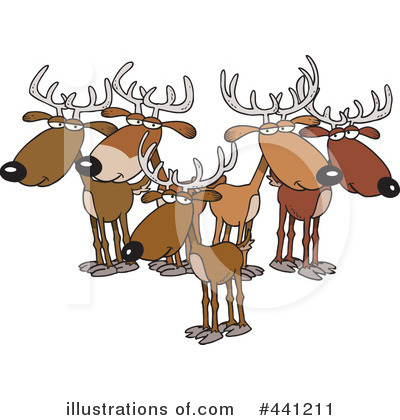Royalty-Free (RF) Deer Clipart Illustration by toonaday - Stock Sample #441211