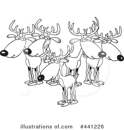 Royalty-Free (RF) Deer Clipart Illustration by toonaday - Stock Sample #441226