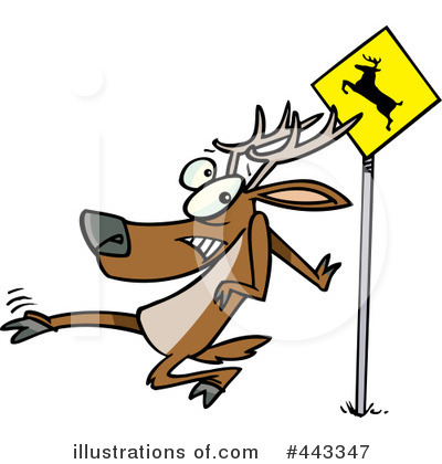 Royalty-Free (RF) Deer Clipart Illustration by toonaday - Stock Sample #443347