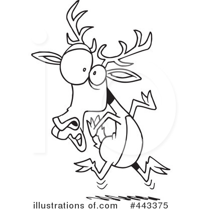 Royalty-Free (RF) Deer Clipart Illustration by toonaday - Stock Sample #443375