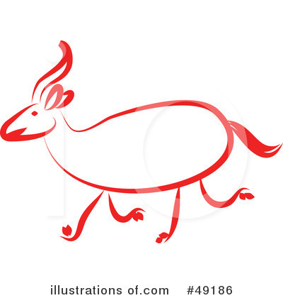 Royalty-Free (RF) Deer Clipart Illustration by Prawny - Stock Sample #49186
