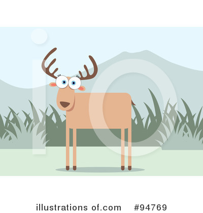 Royalty-Free (RF) Deer Clipart Illustration by Qiun - Stock Sample #94769