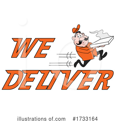 Delivery Clipart #1733164 by LaffToon