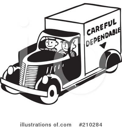 Royalty-Free (RF) Delivery Clipart Illustration by BestVector - Stock Sample #210284