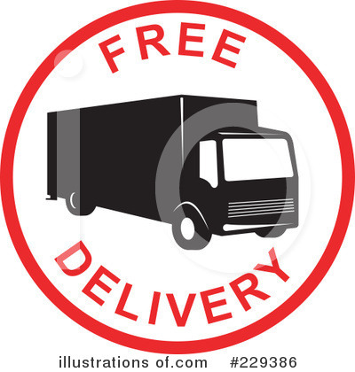 Royalty-Free (RF) Delivery Clipart Illustration by patrimonio - Stock Sample #229386
