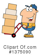 Delivery Man Clipart #1375090 by Hit Toon