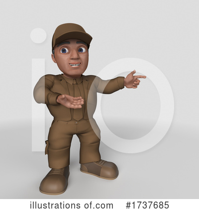Royalty-Free (RF) Delivery Man Clipart Illustration by KJ Pargeter - Stock Sample #1737685