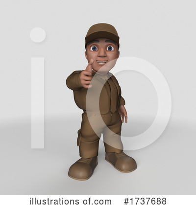 Royalty-Free (RF) Delivery Man Clipart Illustration by KJ Pargeter - Stock Sample #1737688