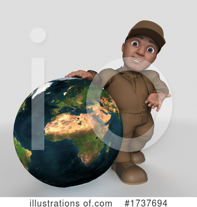 Royalty-Free (RF) Delivery Man Clipart Illustration by KJ Pargeter - Stock Sample #1737694