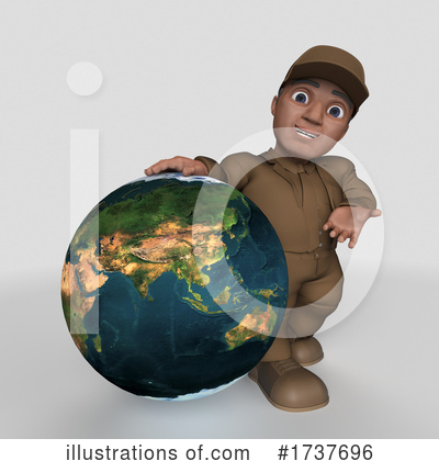 Royalty-Free (RF) Delivery Man Clipart Illustration by KJ Pargeter - Stock Sample #1737696