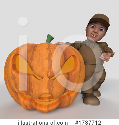 Royalty-Free (RF) Delivery Man Clipart Illustration by KJ Pargeter - Stock Sample #1737712