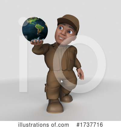 Royalty-Free (RF) Delivery Man Clipart Illustration by KJ Pargeter - Stock Sample #1737716