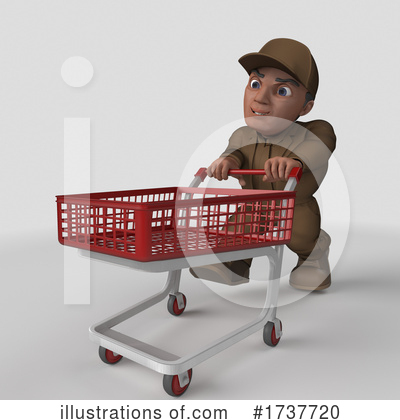 Royalty-Free (RF) Delivery Man Clipart Illustration by KJ Pargeter - Stock Sample #1737720