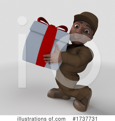 Royalty-Free (RF) Delivery Man Clipart Illustration by KJ Pargeter - Stock Sample #1737731